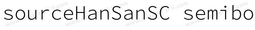 sourceHanSanSC semibold字体转换